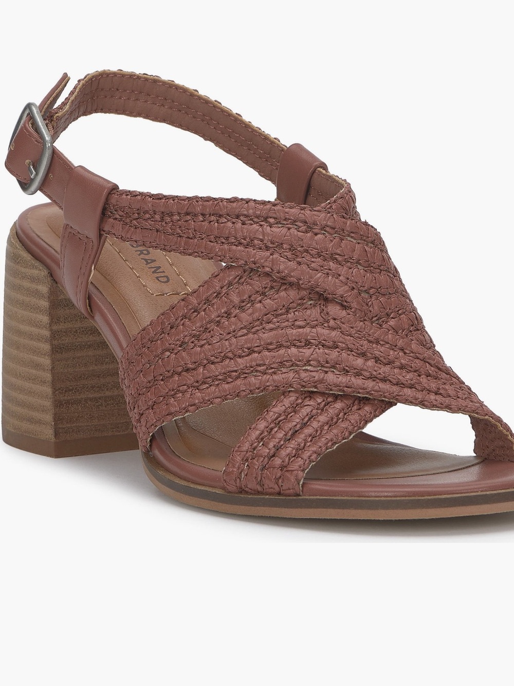 Lucky Brand Sasina Woven Slingback Sandal - Rosewood NEW Size 8